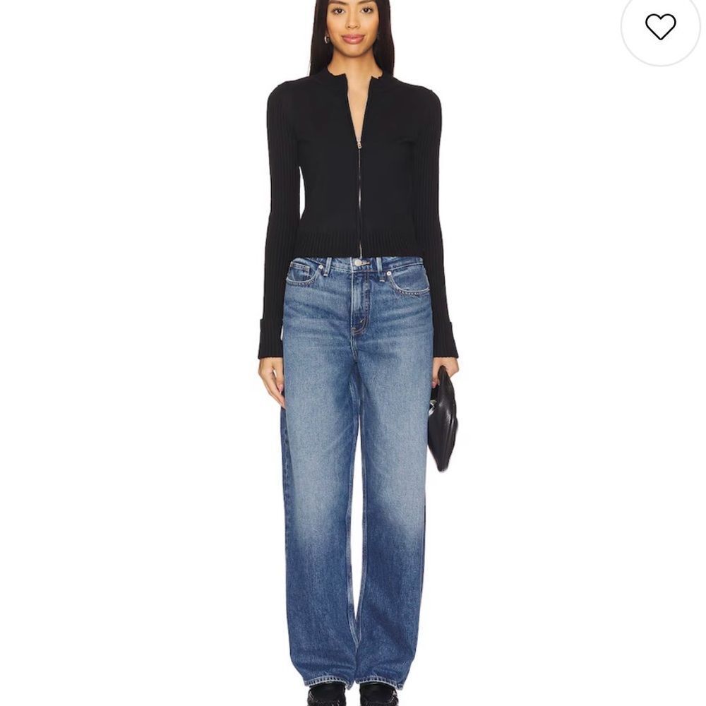 Good American women’s 6/28 good‎ barrel jean indigo regenerative cotton
